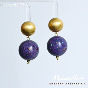 Dangle & Drop Earrings: Grape